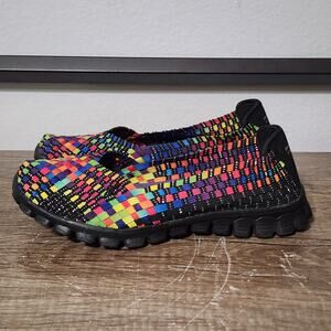 Skechers EZ Flex 2 Delphi Stretch Weave Women's Slip-On Shoes Size 7.5